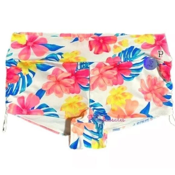 Victoria’s Secret Pink Swim Gym to Swim Ruched Sides Shortie Bikini Bottom - Picture 6 of 8